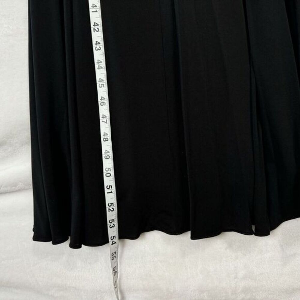 BCBGMAXAZRIA Black Ruched Maxi Dress Gown XS Jersey Ruched Formal Black Tie LBD - Picture 12 of 14